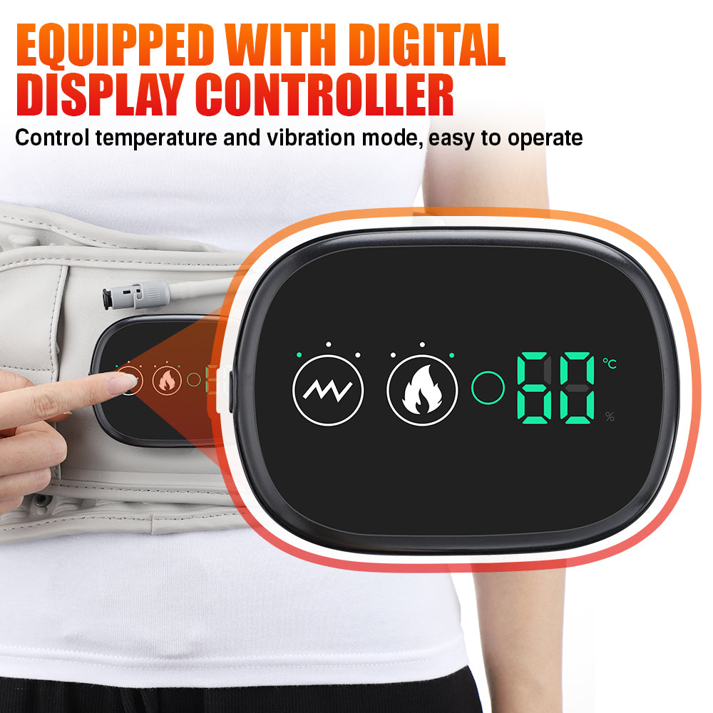 LED Massage Heating Decompression Waist Belt