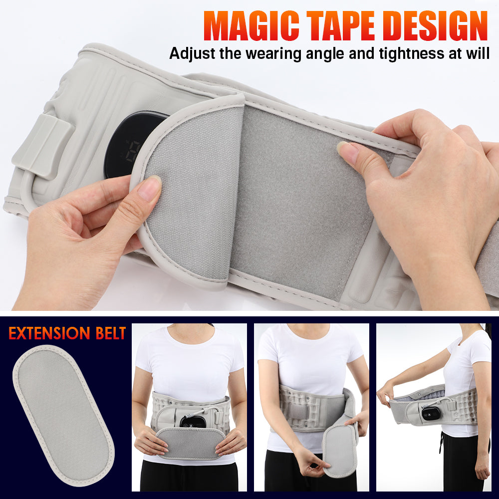 LED Massage Heating Decompression Waist Belt