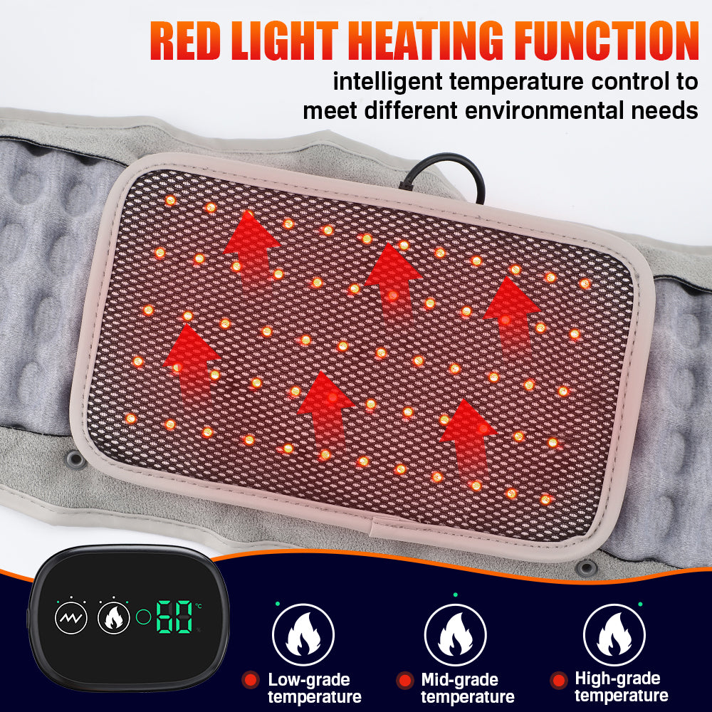 LED Massage Heating Decompression Waist Belt