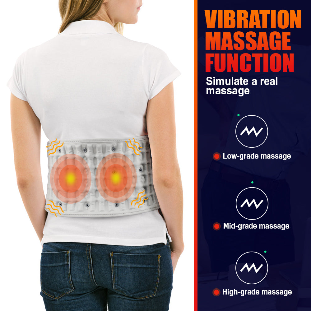 LED Massage Heating Decompression Waist Belt