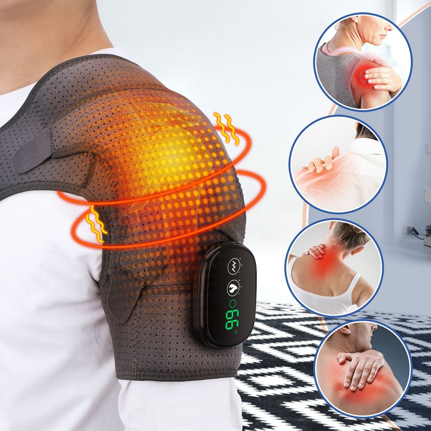 Electric Heating Shoulder Massager