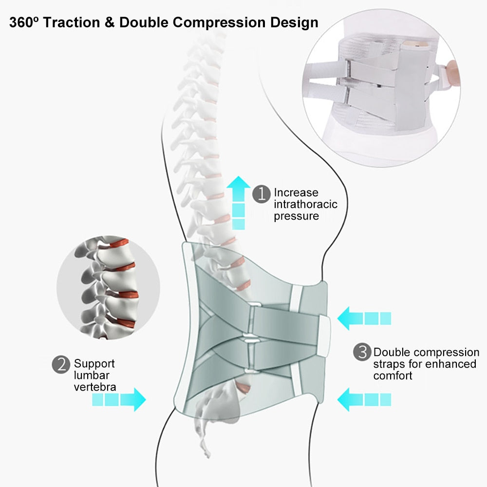 Orthopedic Lumbar Support Back Belt With Magnets