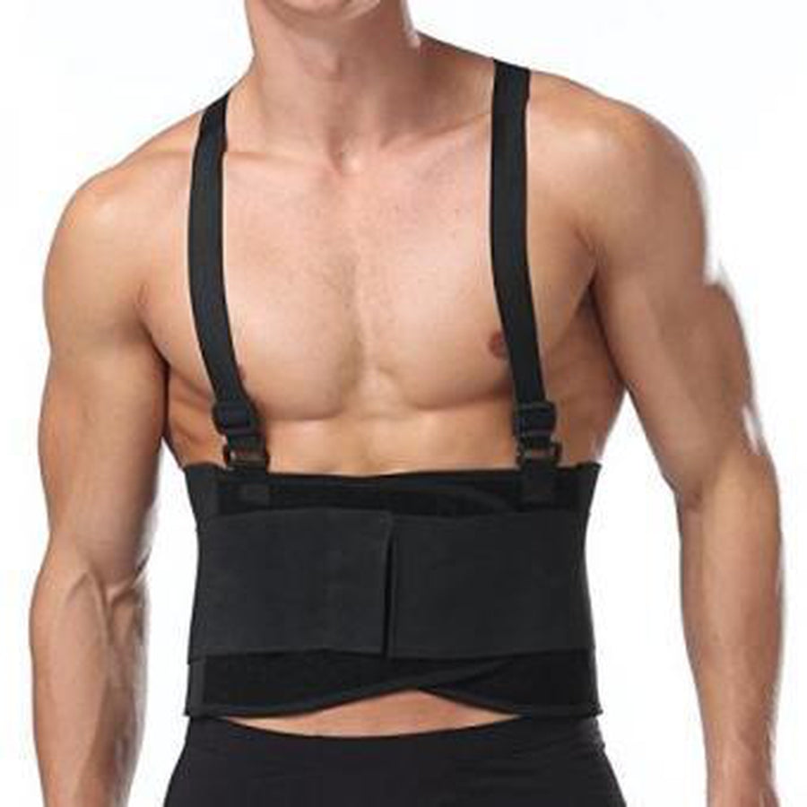 Back Brace with Suspenders - Lumbar Support Improve Posture