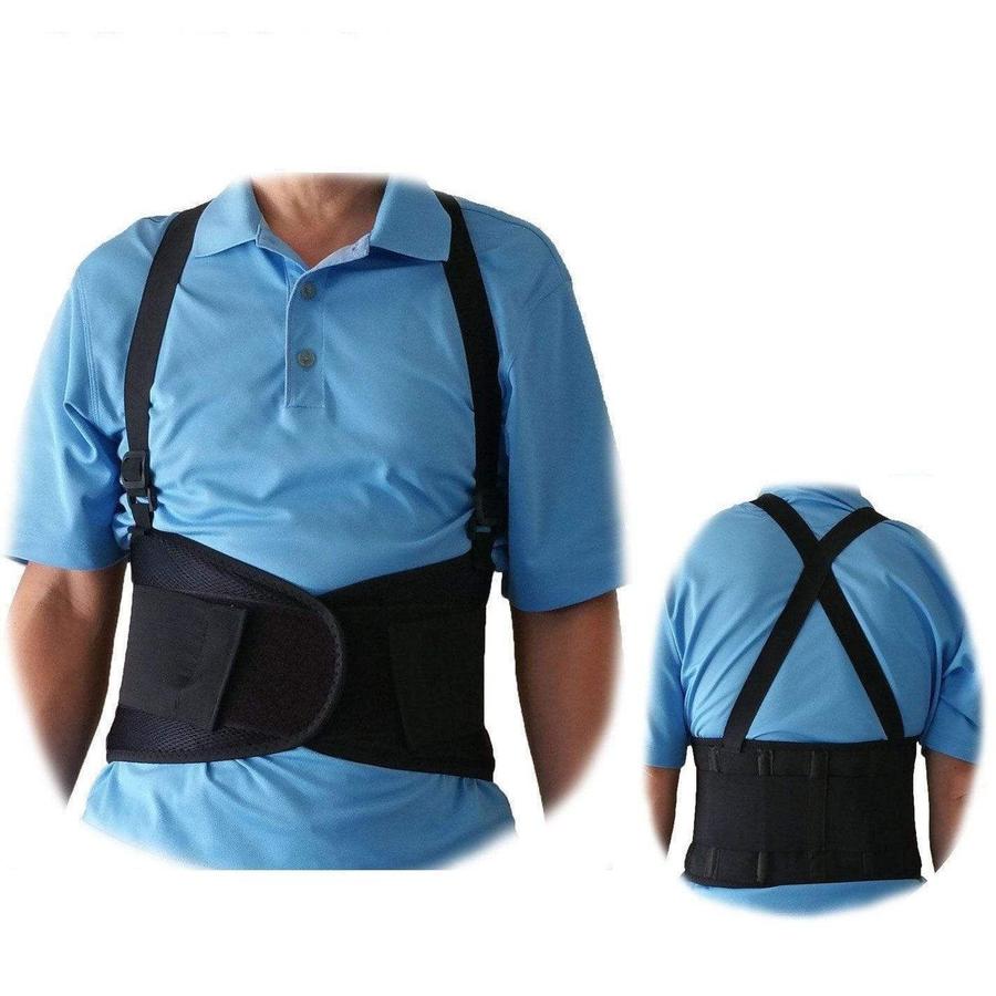 Back Brace with Suspenders - Lumbar Support Improve Posture