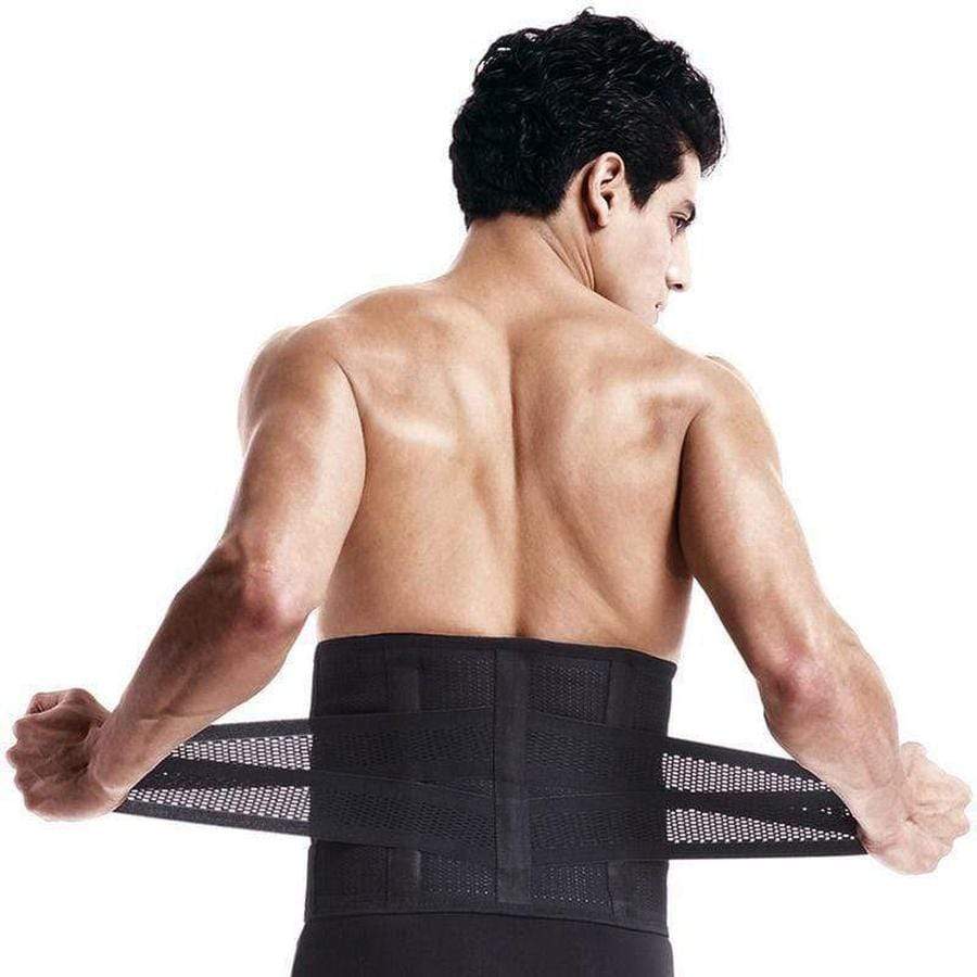 Lumbar Back Brace -  w/ Dual Sided Adjustable Compression Straps