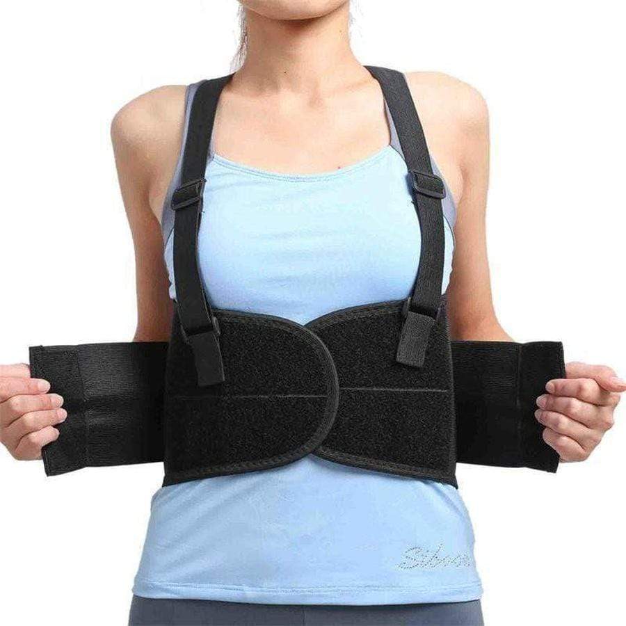 Women's Back Brace with Suspenders - Lumbar Support Improve Posture